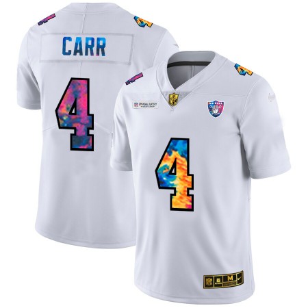 Las Vegas Raiders Tröjor Derek Carr 4 Nike 2020 Flerfärgad Vit - Herr Las Vegas Raiders Tröjor Derek Carr 4 Nike 2020 Flerfärgad Vit - Herr